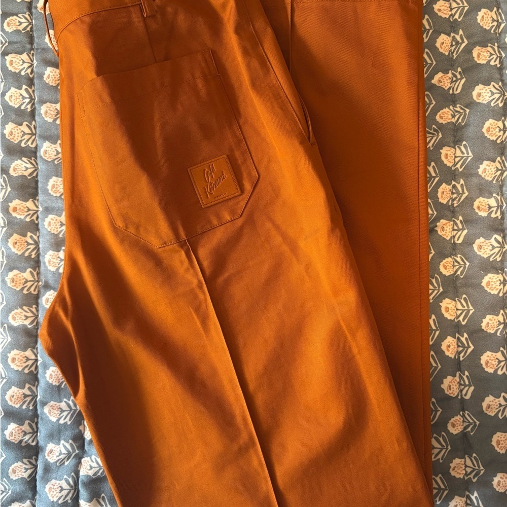 Maison Kitsuné Casual Pants Size 40 US 8 Spice Relaxed Trouser NWT - Picture 5 of 12
